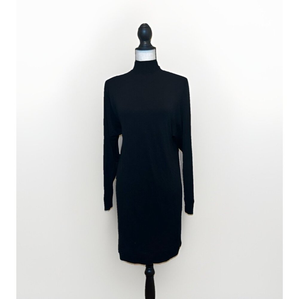 Splendid Sweater Dress Women’s XS Black Soft Knit Mock Neck